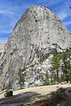 Connected with John Muir trail after lunch and first sight of other hikers. This is Liberty Cap, which blocks the sight of Halfdome from Nevada Falls.