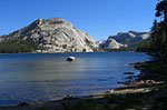 Finished the hike at Tenaya Lake, the beginning of Sunrise Trail. The once-a-day shuttle was hours off, so I hitchhiked back to my car, 50 miles by road.