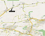 Map, Los Angeles to Santa Paula Peak