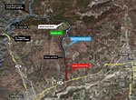 map of Santa Paula Peak trails