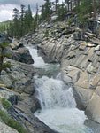 The Yosemite Creek a few hundred feet before the drop.