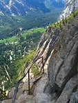 The first of two railed viewing platforms you can climb down to
