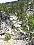 The bridge across Yosemite Creek to Yosemite Point