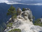 A unique perch up the mountain from Yosemite Point