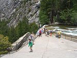 The platform viewpoint atop Vernal Falls
