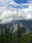 Thunder from Yosemite Falls echoes a mile and a half across the canyon 