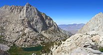 Last look back at Mirror Lake and the granite mound just climbed