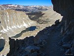 From inside the shadows, the brilliant colors of the western Sierra are luminous.