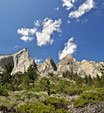 A dramatic trio on the ridgeline