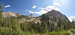 View south from the Woods Creek trail in the Castle Domes valley