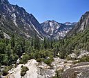 The final few miles west below Mist Falls