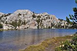 Eliza Lake lies 1 mi. beyond the cut-off trail toVogelsang 