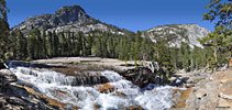A noisy cascade near the junction of Lyell Fork Creek