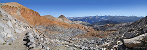 A last look north and east from Red Peak Pass