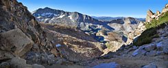 South from Red Peak Pass and the Upper Ottoway Lakes