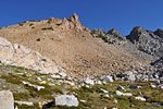 Looking back to Red Peak Pass from the south 
