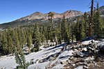A last look north at the Red Peak range