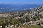 A hard-won view east and southeast to the eastern Sierra front range. 