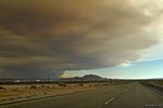 LA Armageddon? Approaching Mojave CA on Hwy. 395 south