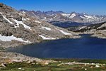 West from Guitar Lake to the Kaweah range