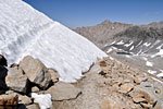 Detour across snow