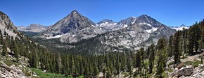 Southwest to the Vidette mountains and Bubbs Creek valley
