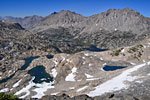 Rae Lakes from Glen Pass
