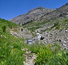 North up Woods Creek towards Pinchot Pass