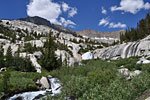 Middle Fork of the Kings River rushes south from Muir Pass