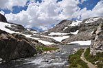 The southern approach to rugged and exposed Muir Pass