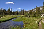 Bear Creek starts as a meandering stream