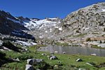 Looking south at the mountain descended below Donohue Pass