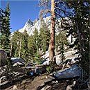 Camping near Cathedral Peak