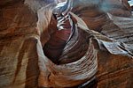 Peculiar  formations protrude from above.