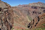 The final leg to the lower canyon is a steep descent with big dropoffs.