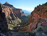 June morning colors on the Bright Angel trail.