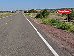 Authentic Burma Shave signs on Route 66 near Seligman AZ