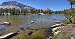 The water is cold and crystal clear. 
