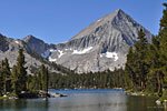 Arrow Peak and Bench Lake in Kings Canyon National Park