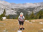 Looking north to Mather Pass, which I climbed on my John Muir Trail trek the previous year