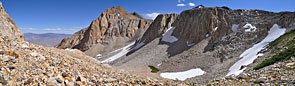 Dropping slowly through endless boulder fields. 