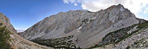 Long hours dropping down the mountain and still very high up as the afternoon draws down.