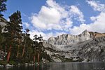 Its rarely cloudy for long in the Sierra and by days end the weather front pushed off