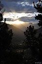 Sunset over Cartridge Creek valley