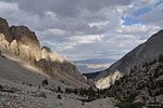 It was a little dicey climbing the high pass choked in low clouds but I beat the storm. The eastern side still had sun.