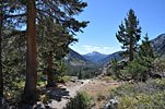 After a couple of miles up the River Trail, looking back down the valley towards the trailhead