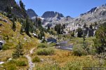 Climbing to Ediza Lk. along Shadow Creek