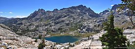 There are several other lakes hidden in the crevices of the mountain east across Ediza Lake