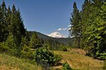 Approaching Mt. Shasta from I-5 south, view from Scenic Overlook roadside pullout 40 miles south