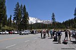 Bunny Flat, the trailhead at 6950' where our group of 6 climbers, 1 lead guide & 2 co-guides meet up. Our group is all ages, all experienced hikers.